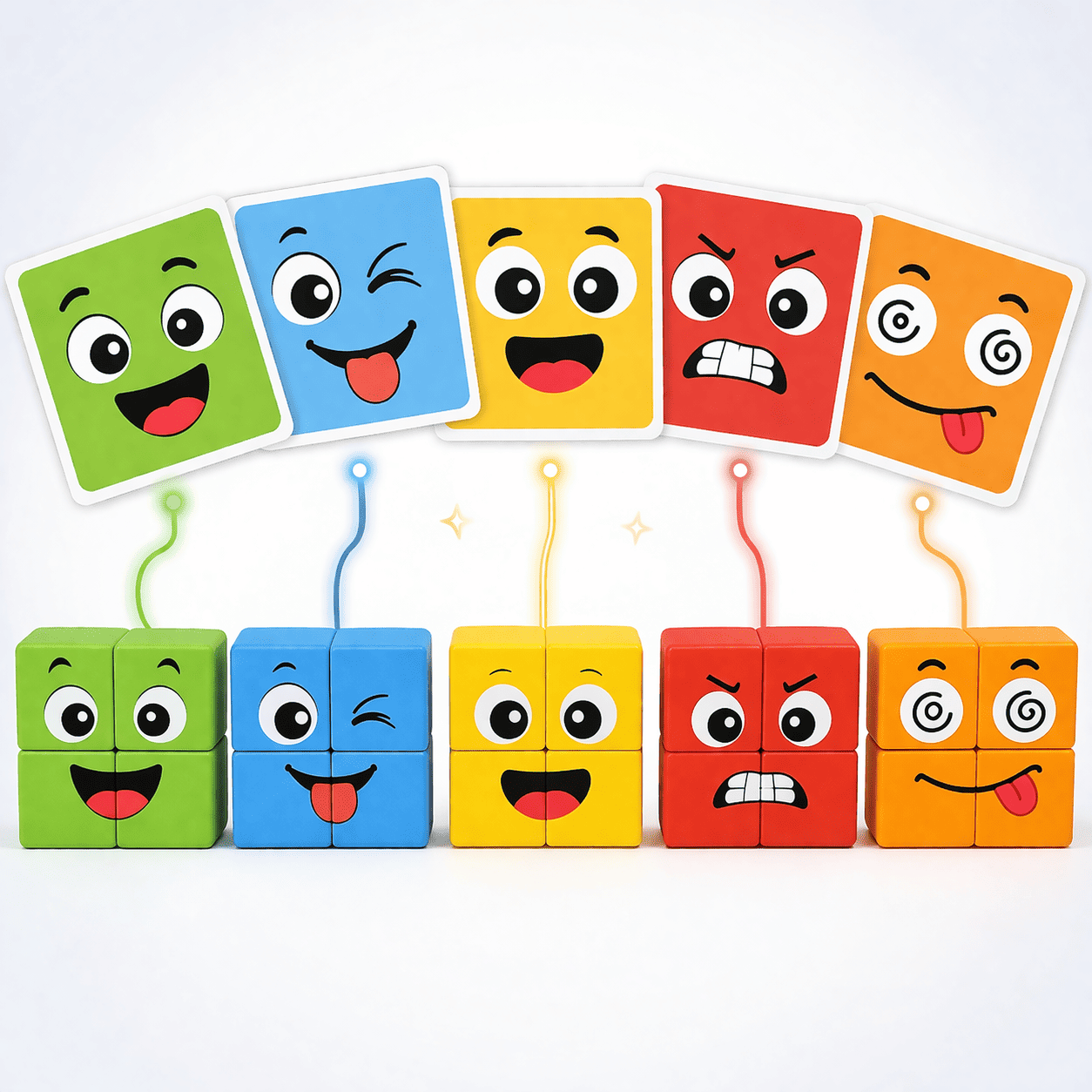 FaceFlip Emoji Matching Cubes