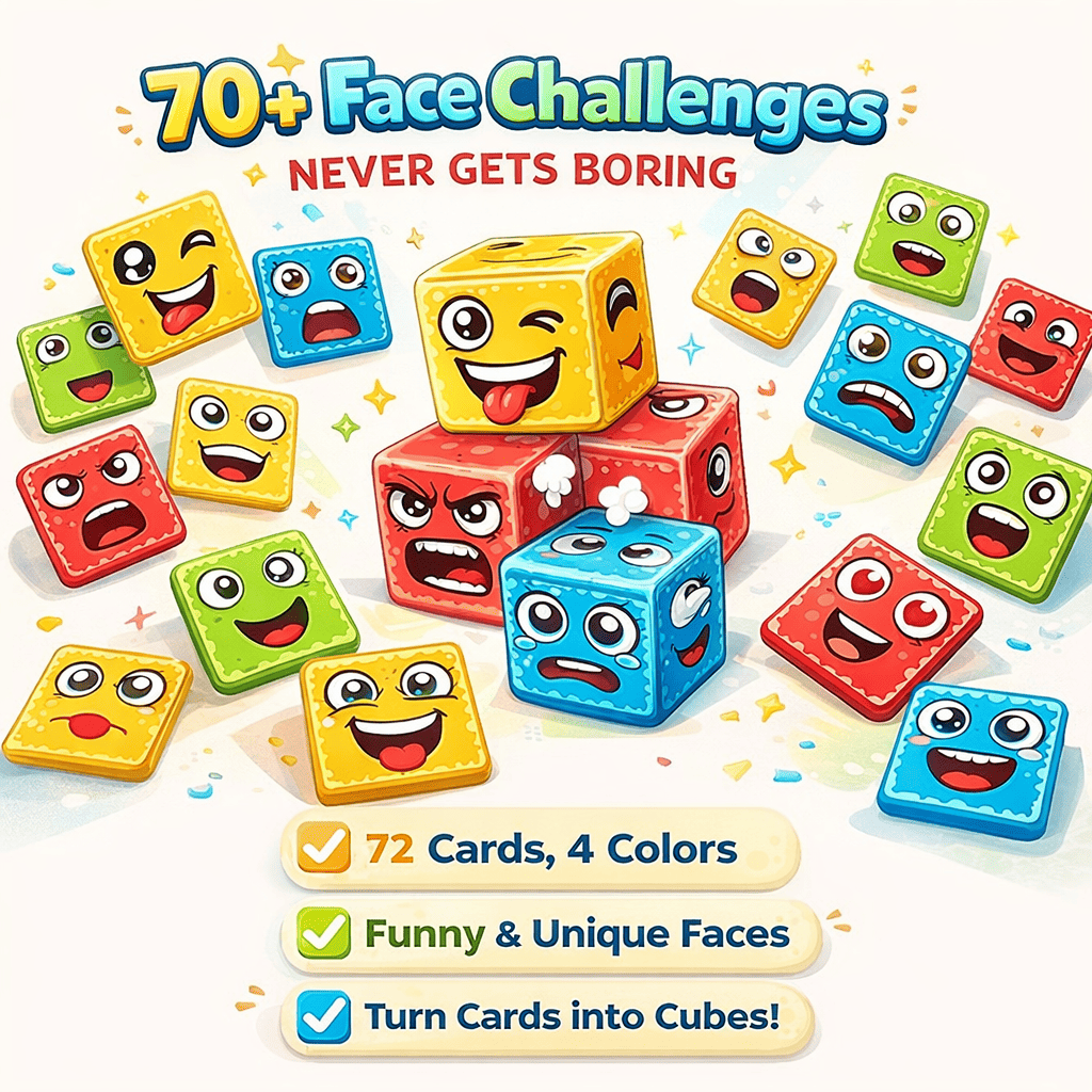 FaceFlip Emoji Matching Cubes
