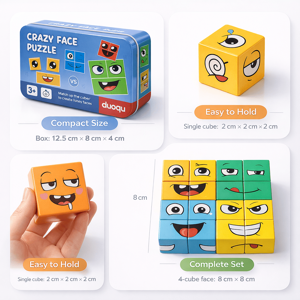 FaceFlip Emoji Matching Cubes