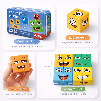 FaceFlip Emoji Matching Cubes