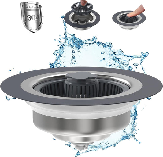 SinkGenie™ 3-in-1 Sink Drain Strainer