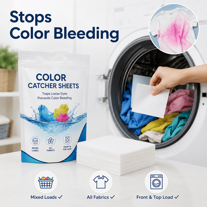 Dirt & Color Catcher Laundry Sheets – 50 Sheets