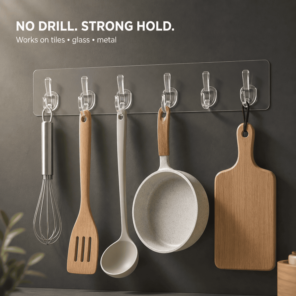 Heavy-Duty Wall Hook Set – 2×6 Hook Strips + 10 Bonus Hooks