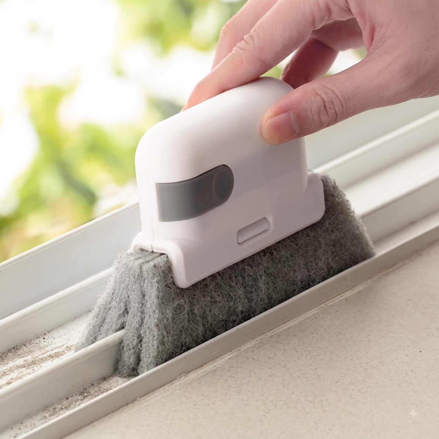 2 PCS Window Groove Cleaning Brush Set + Sliding Tray Brush (FREE)