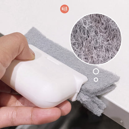 2 PCS Window Groove Cleaning Brush Set + Sliding Tray Brush (FREE)