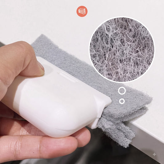 2 PCS Window Groove Cleaning Brush Set + Sliding Tray Brush (FREE)