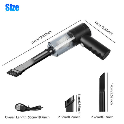 DustBuster™ Pro — Mini Power Vacuum for Cars & Travel