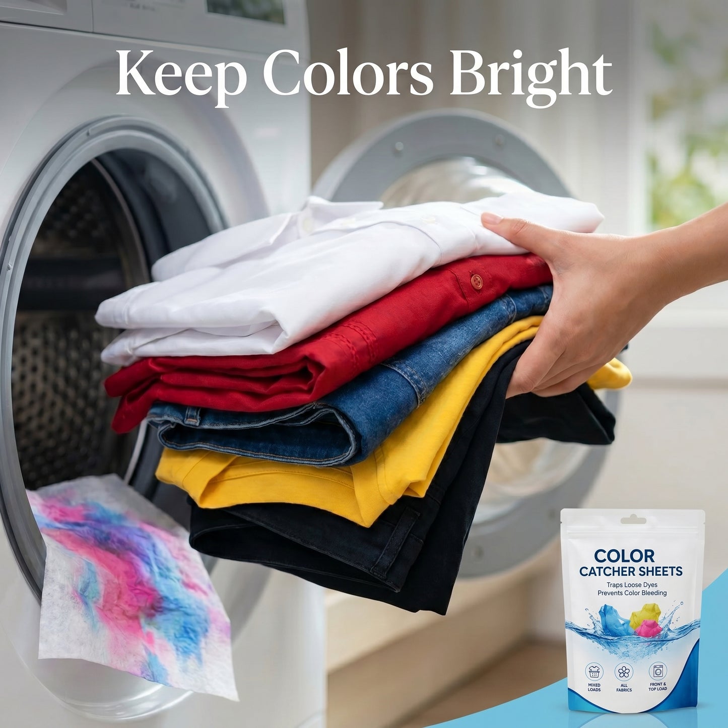 Dirt & Color Catcher Laundry Sheets – 50 Sheets